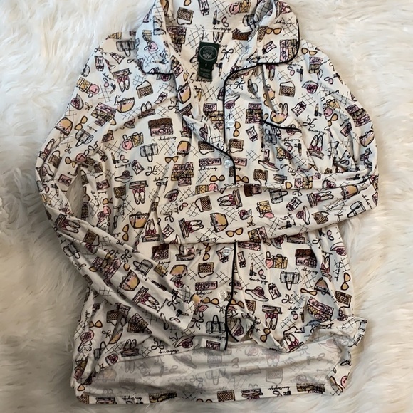 Laura Ashley Matchinf Pajamas Set Makeup Purses Sunglasses Print - Picture 4 of 6